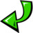 Green Left Arrow Icon